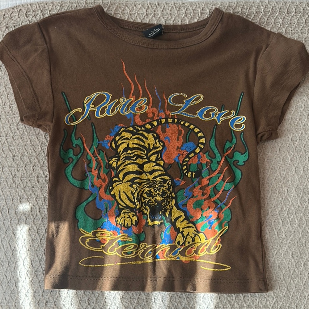 Tiger Graphic Baby Tee